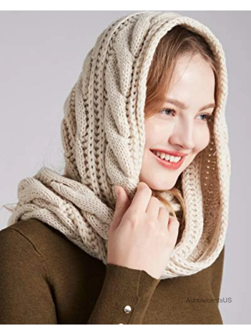 Thick Knit Infinity Circle Scarf Loop Winter Warm Acrylic